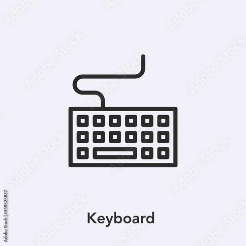 keyboard icon vector sign symbol