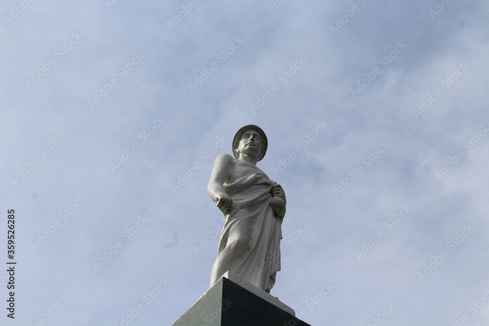 Estátua do mirante. Centro da cidade de Estrela/RS, Brasil