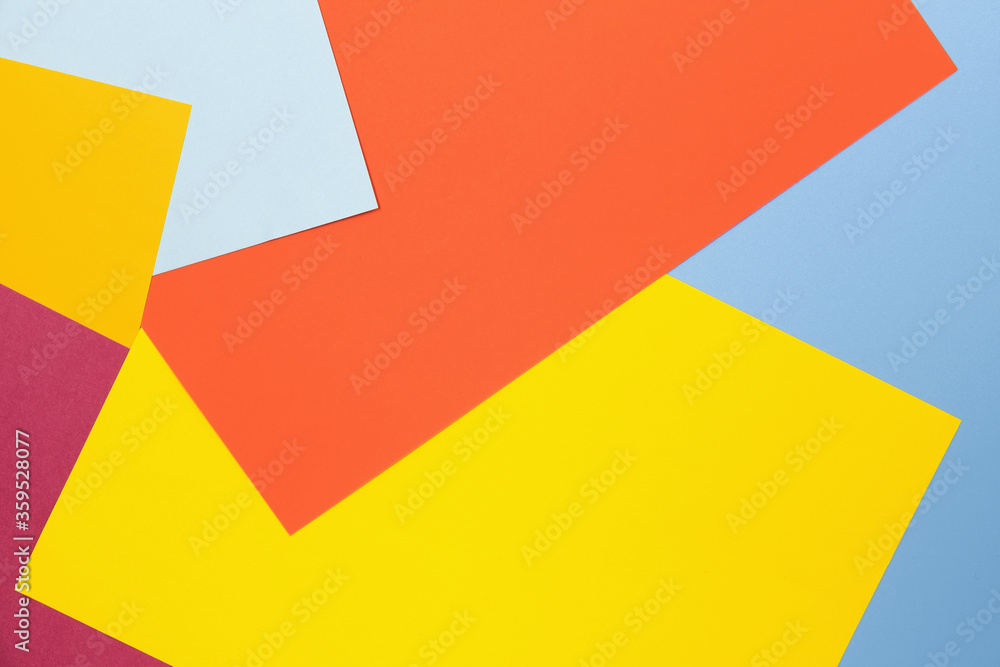 Many colorful empty sheets of paper, flat lay view. Many colorful empty sheets of paper, flat lay view.