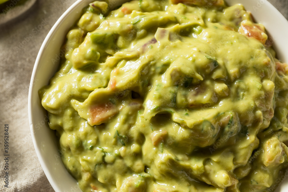 Homemade Organic Guacamole and Chips Homemade Organic Guacamole and Chips