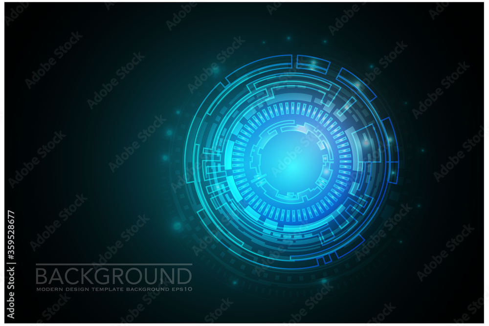Plakat Futuristic and abstract background,Head up display concept.Vector EPS 10 illustration.