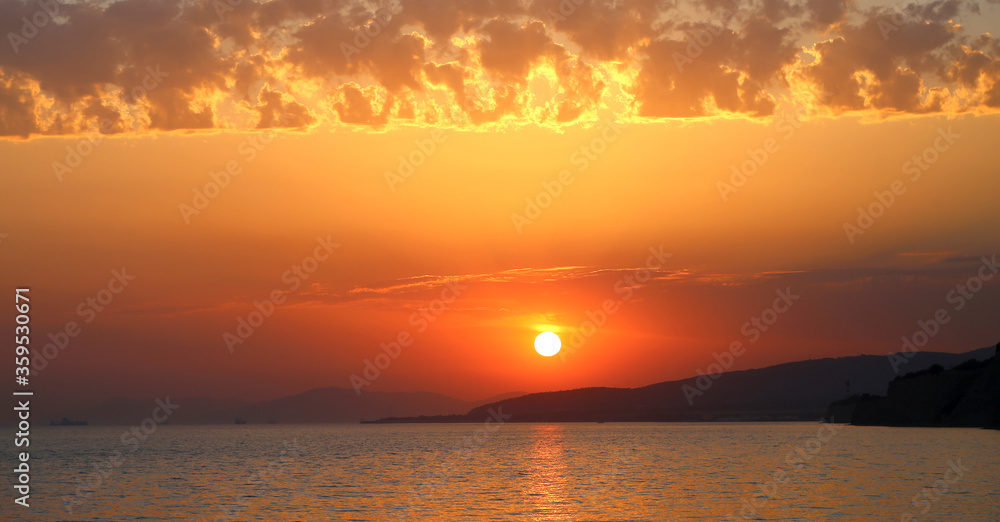 Photo of a beautiful sunset