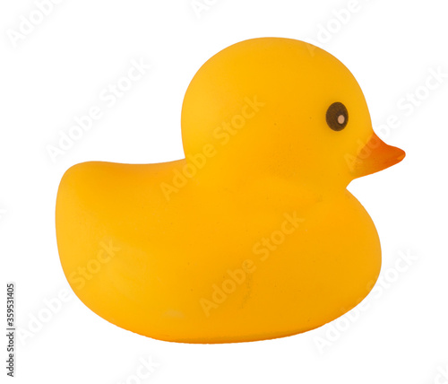 yellow duck on a white background