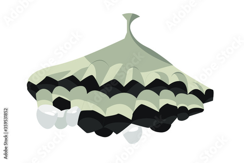 easter egg on white background