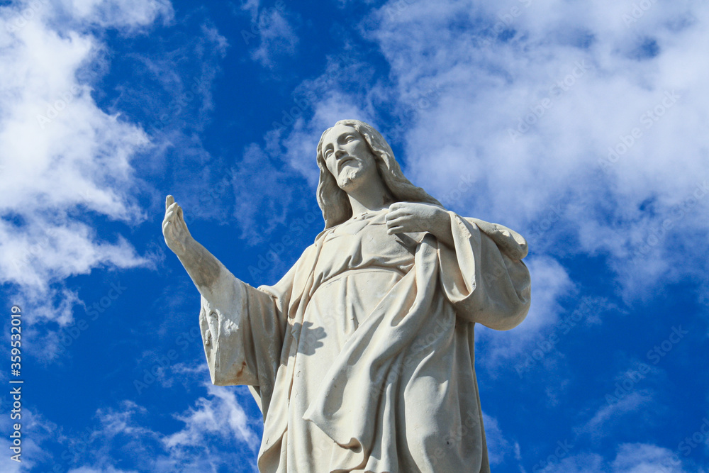 Estatua de Cristo. Cuevas del Almanzora, Almería, España. Monumento a Dios.