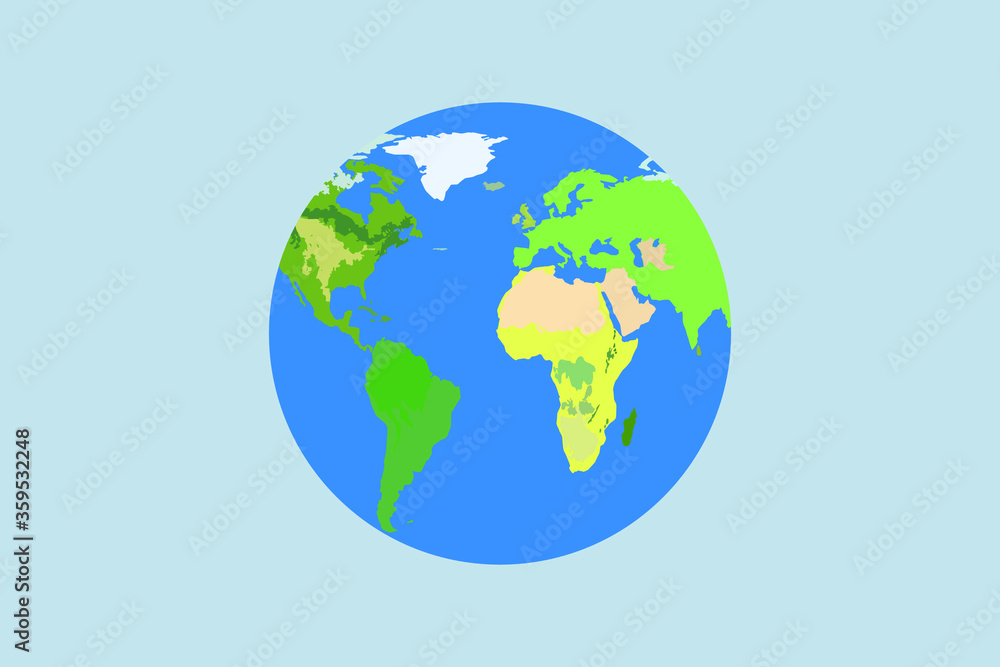Realistic world globe icon, vector illustration
Realistic world globe icon, vector illustration