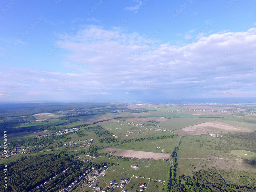 Aerial view of the saburb landscape (drone image). Near Kiev Aerial view of the saburb landscape (drone image). Near Kiev