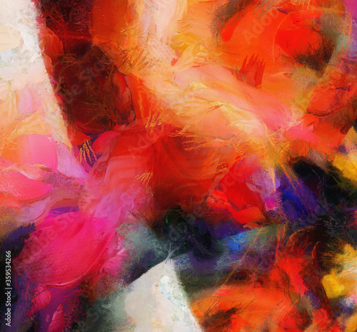 Fototapeta Naklejka Na Ścianę i Meble -  Colorful abstract painting. Vivid colors