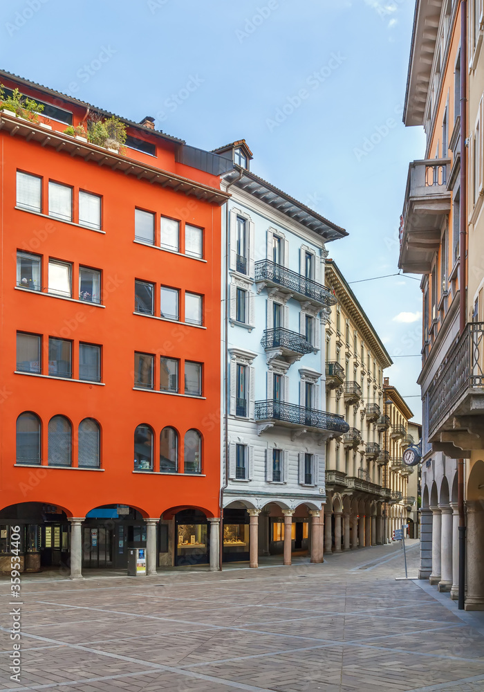 Street in Lugano, Switzerland