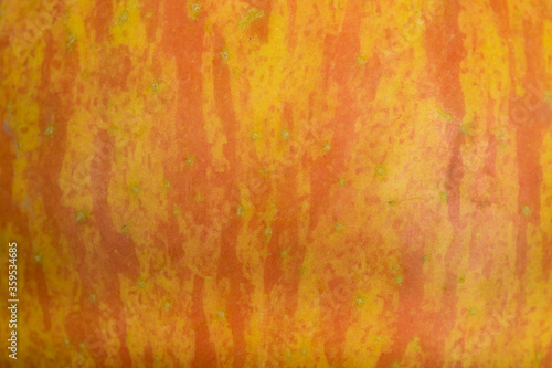 Apple skin surface texture pattern close up detail macro. Abstract background. 