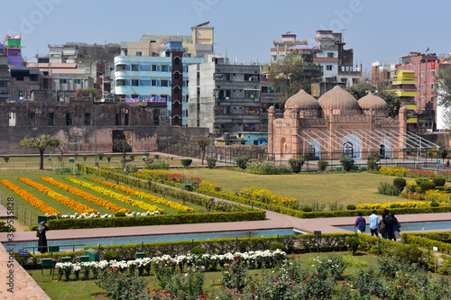 The Lalbagh fort mosque in Dhaka, Bangladesh
