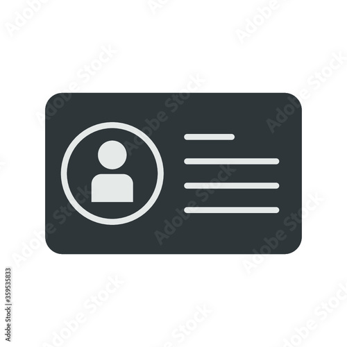 User id badge icon. Employee ID Card line and glyph version, Identification card outline and filled vector sign. linear and full pictogram. Symbol, logo illustration.