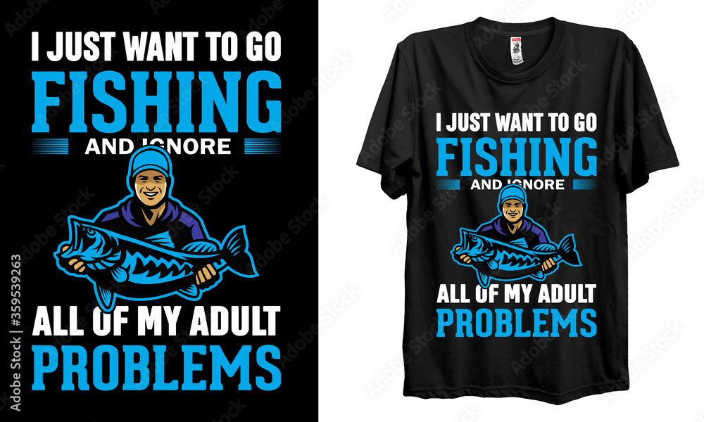 Fishing Camp t-shirt design, template, vector, vintage, apparel