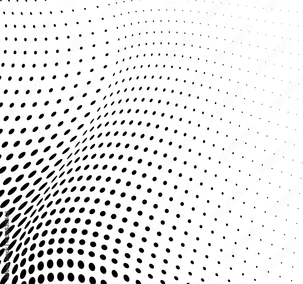 Abstract halftone wave dotted background. Futuristic twisted grunge pattern Abstract halftone wave dotted background. Futuristic twisted grunge pattern
