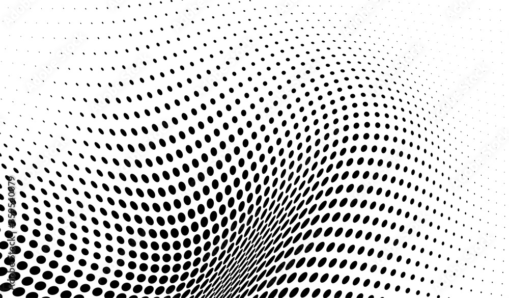 Abstract halftone wave dotted background. Futuristic twisted grunge pattern Abstract halftone wave dotted background. Futuristic twisted grunge pattern