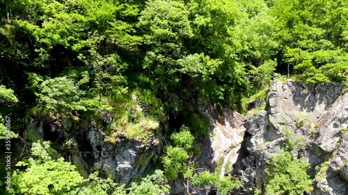 Hiden waterfall in untouched nature near city of Gornji Vakuf in Bosnia and Herzegovina