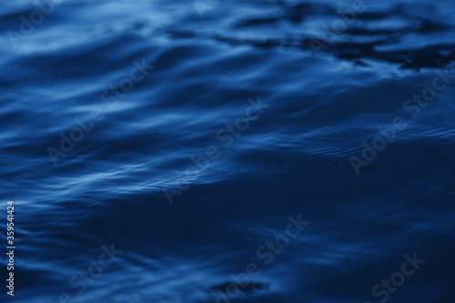 Abstract blue water sea for background. close up, ocean waves