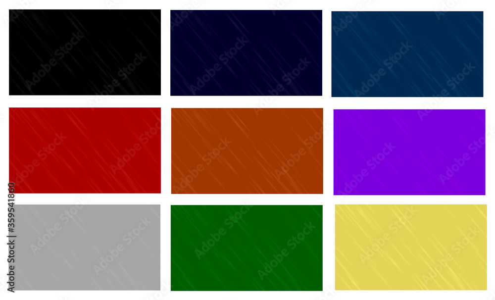 A set of banners with diagonal gradient lines in common colours. General design for layouts, covers, and banners. Vector illustration