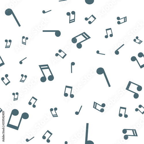 Musical notes seamless pattern. Music note texture background.
