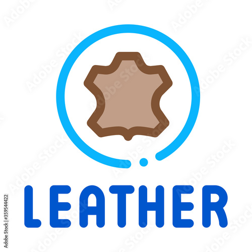 genuine leather label icon vector. genuine leather label sign. color symbol illustration