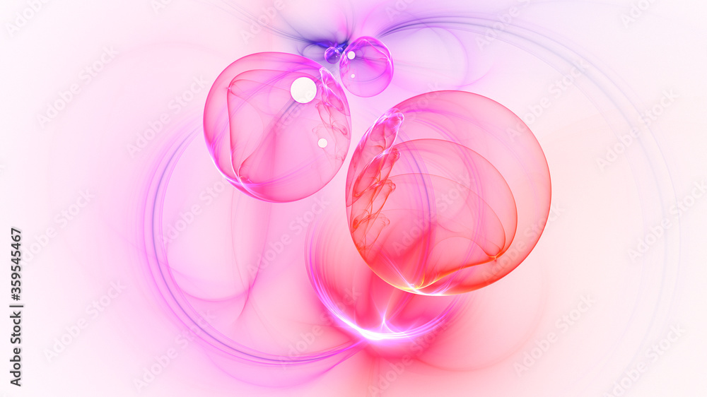3D rendering abstract white fractal light background 3D rendering abstract white fractal light background