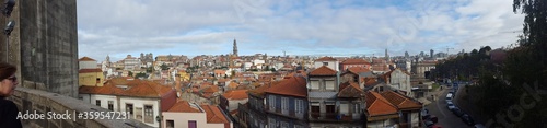  Panoramic image of the city of Porto, Portugal.