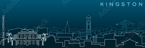Kingston Multiple Lines Skyline and Landmarks