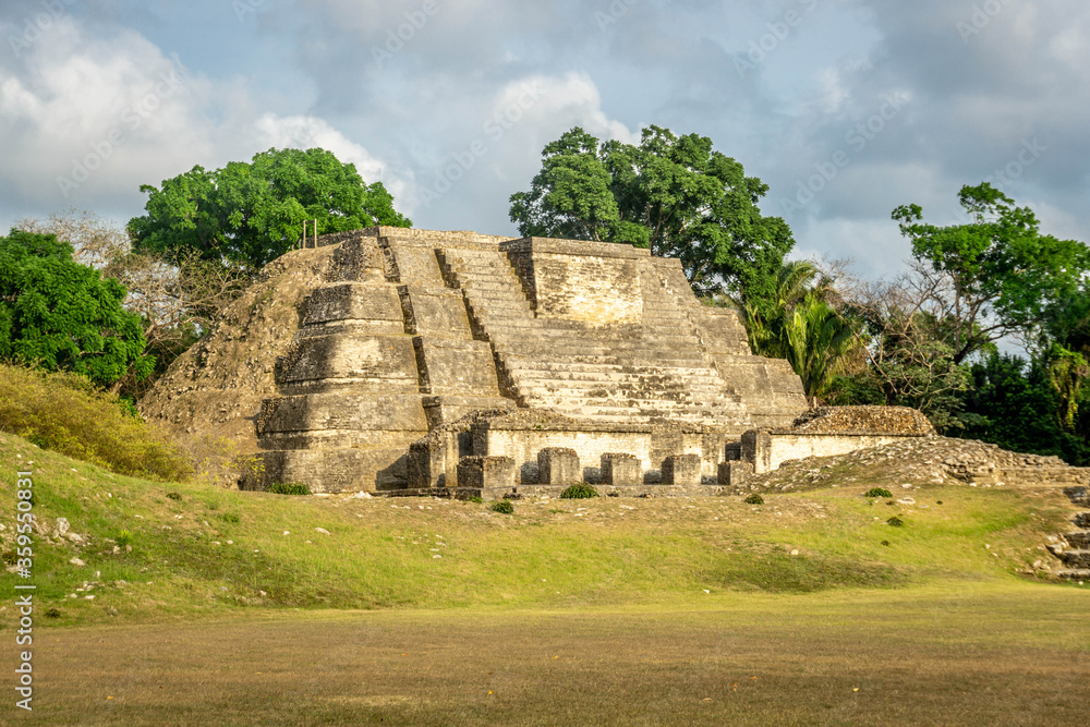 Ancient Mayan Altun Ha Temple near Belize-city in Belize. Ancient Mayan Altun Ha Temple near Belize-city in Belize.