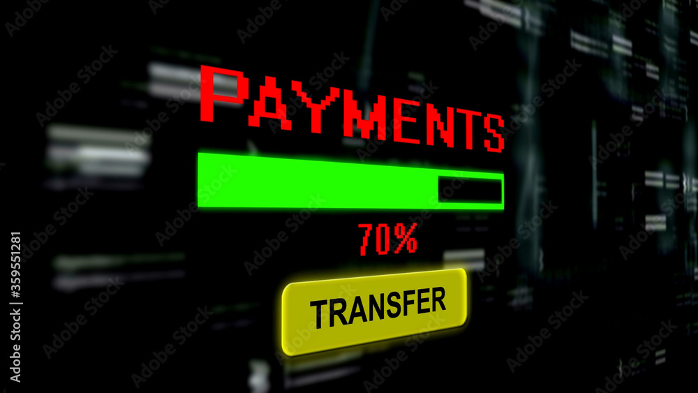 Transfer payments online progress bar Transfer payments online progress bar