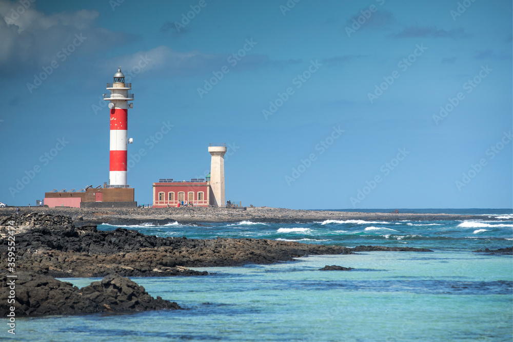 El Toston lighthouse, Fuerteventura, Canary Islands.