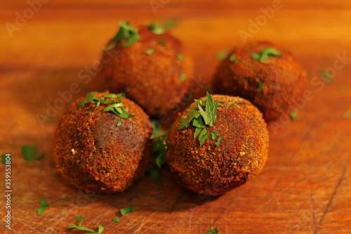 Brazilian food: bolinho de feijoada