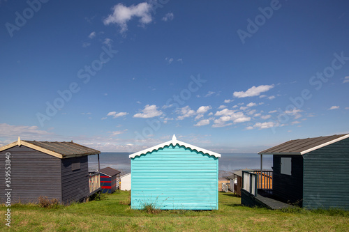 beach huts in whitstable kent england © Dan Talson