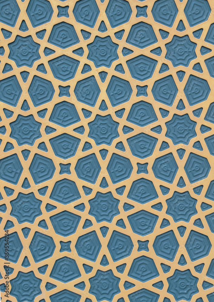 Wall background pattern in arabic style.