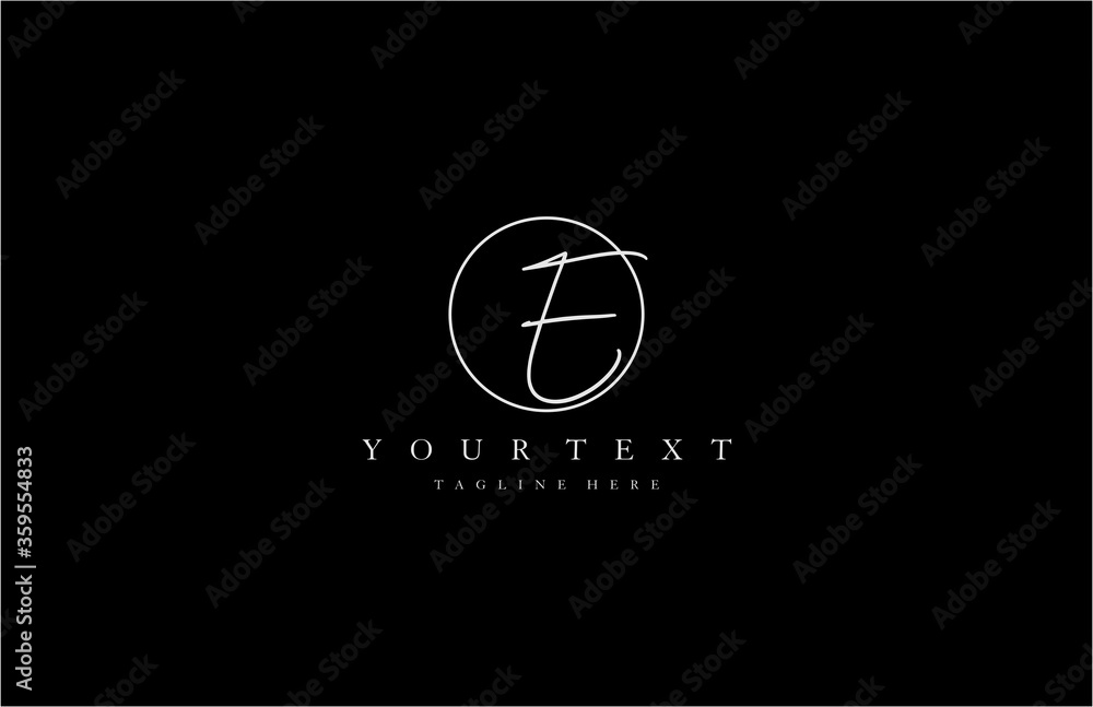 T initial elegant signature vector logo T initial elegant signature vector logo