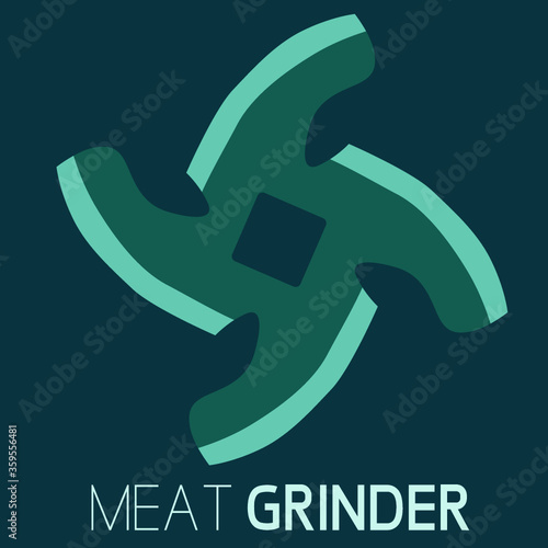 grinder; mincer; knife; razor; sharp; object; logo; icon; still life; kitchen; equipment; cooking; 