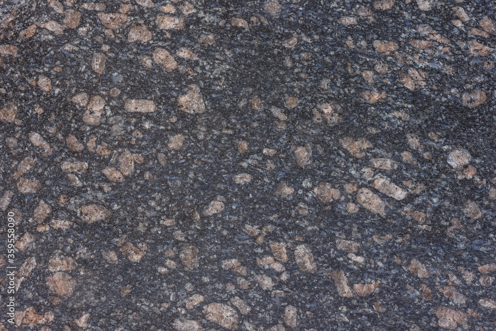 Texture of polished dark granite Texture of polished dark granite