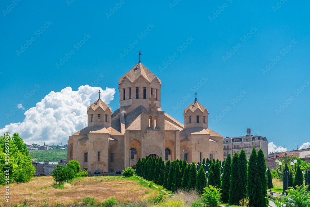 Church of St. Gregory the Illuminator in the center of Yerevan, Armenia