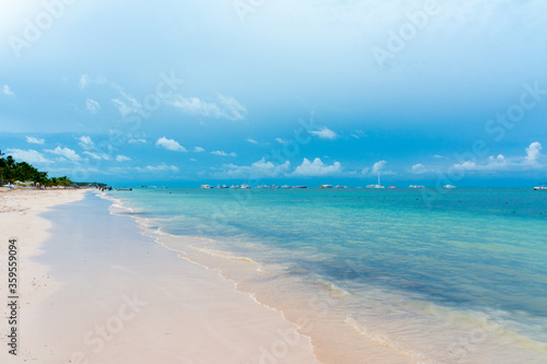 Fototapeta Naklejka Na Ścianę i Meble -  Caribbean sea view, bavaro beach, Punta cana, Dominican Republic