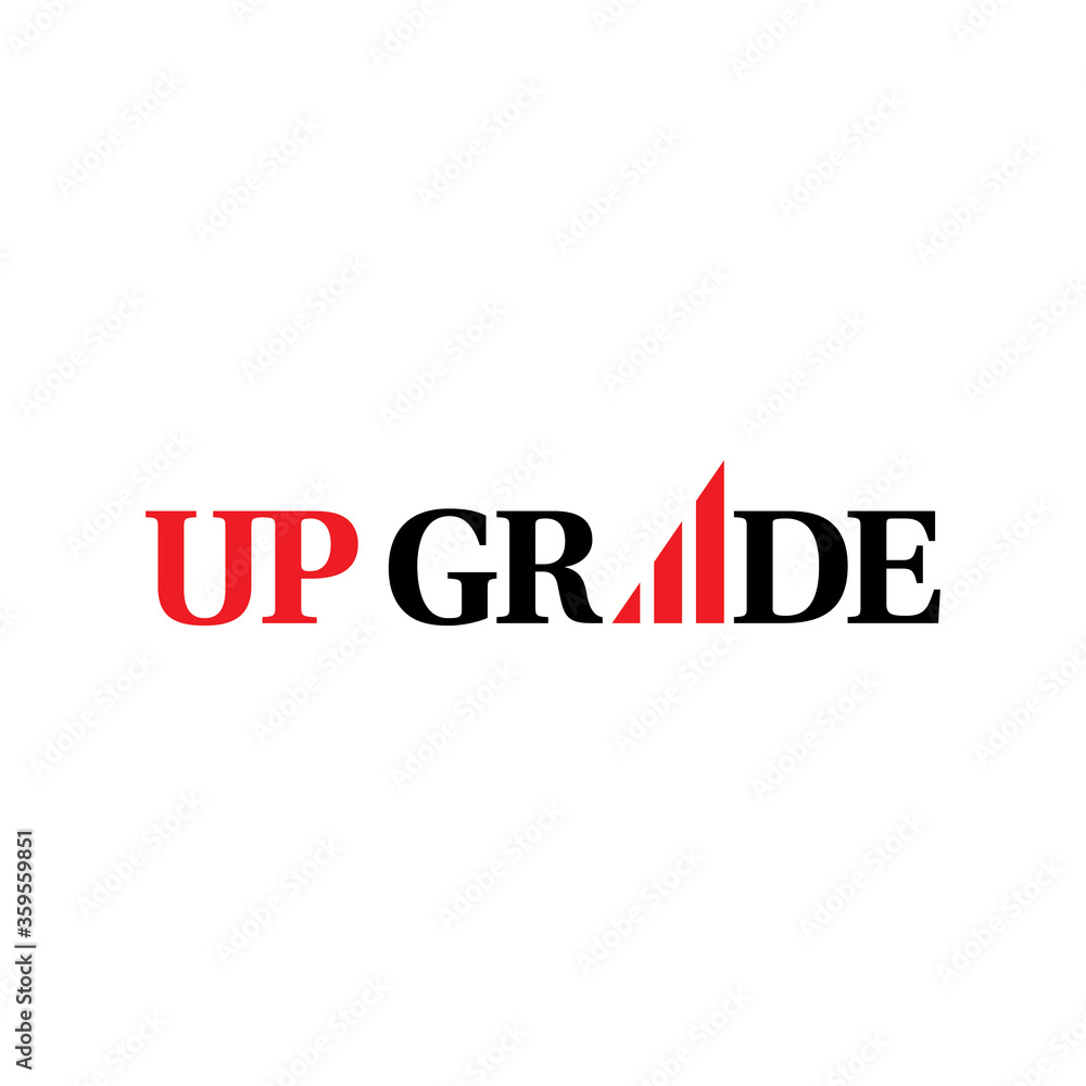 UP GRADE logo design vector