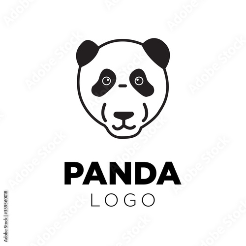 Simple modern professional Panda logo template design versatile
for your business and company
