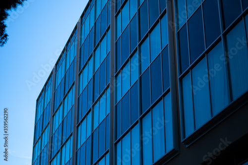 Building and glass windows