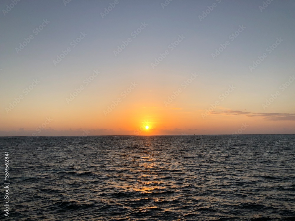 sunset, sea, sun, ocean, sky, water, sunrise, horizon, orange, nature, cloud, beach, clouds, evening, beautiful, landscape, coast, dusk, waves, reflection, light, beauty, blue, dawn