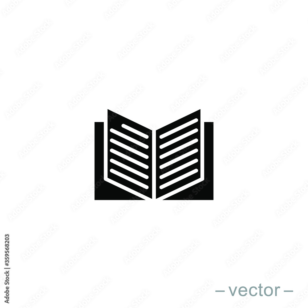 Book icon design vector template. Solid style. EPS 10. Book icon design vector template. Solid style. EPS 10.