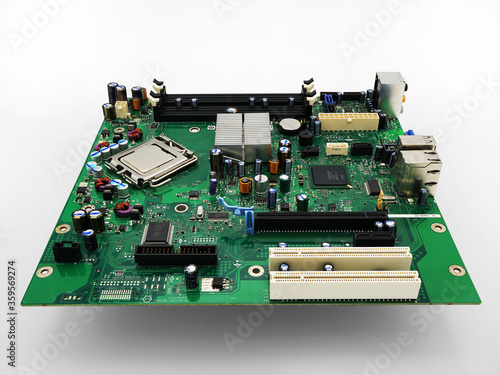 High resolution image of a computer main motherboard photo