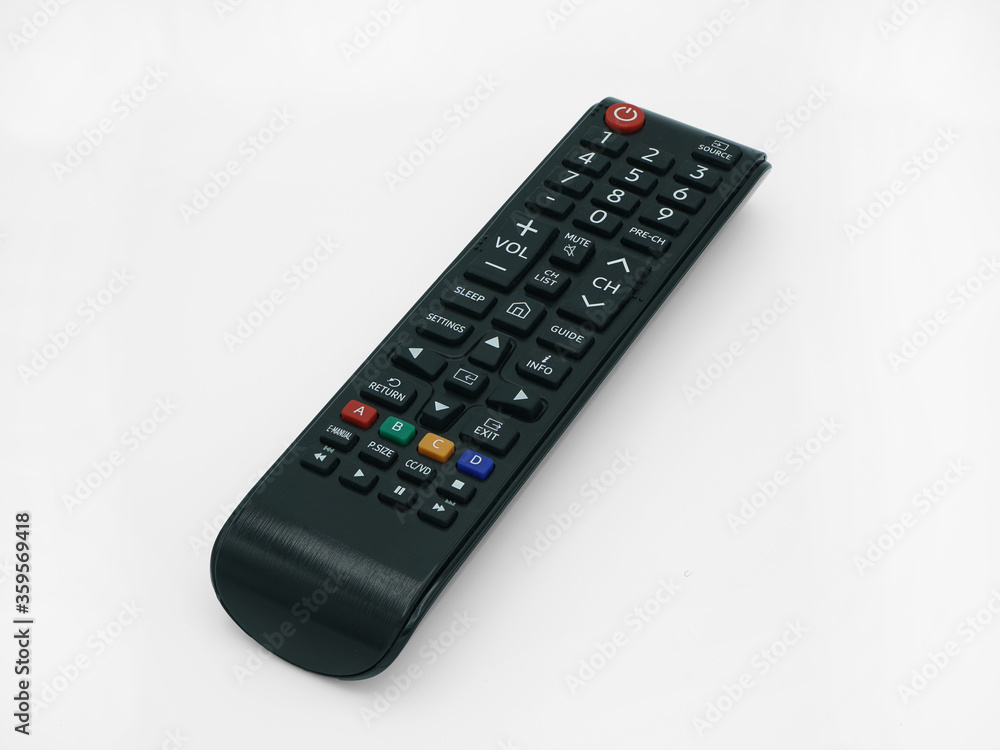 Multimedia Remote control. Isolated on a white background Multimedia Remote control. Isolated on a white background