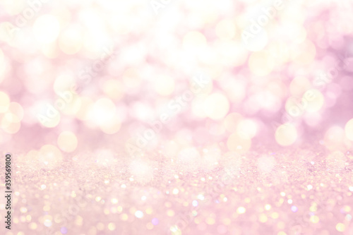 фотографія Blurred view of pink glitter as abstract background, bokeh effect