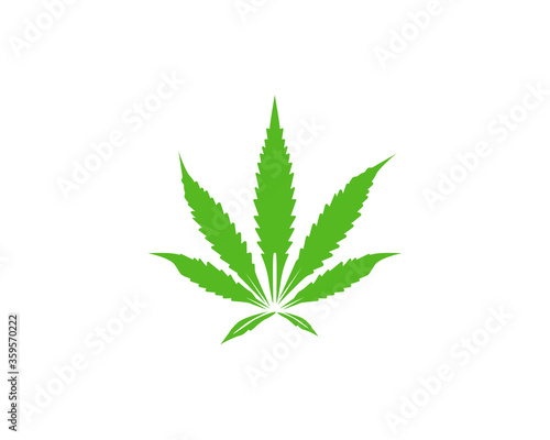 Canabis leaf vector illustration icon design. EPS 10