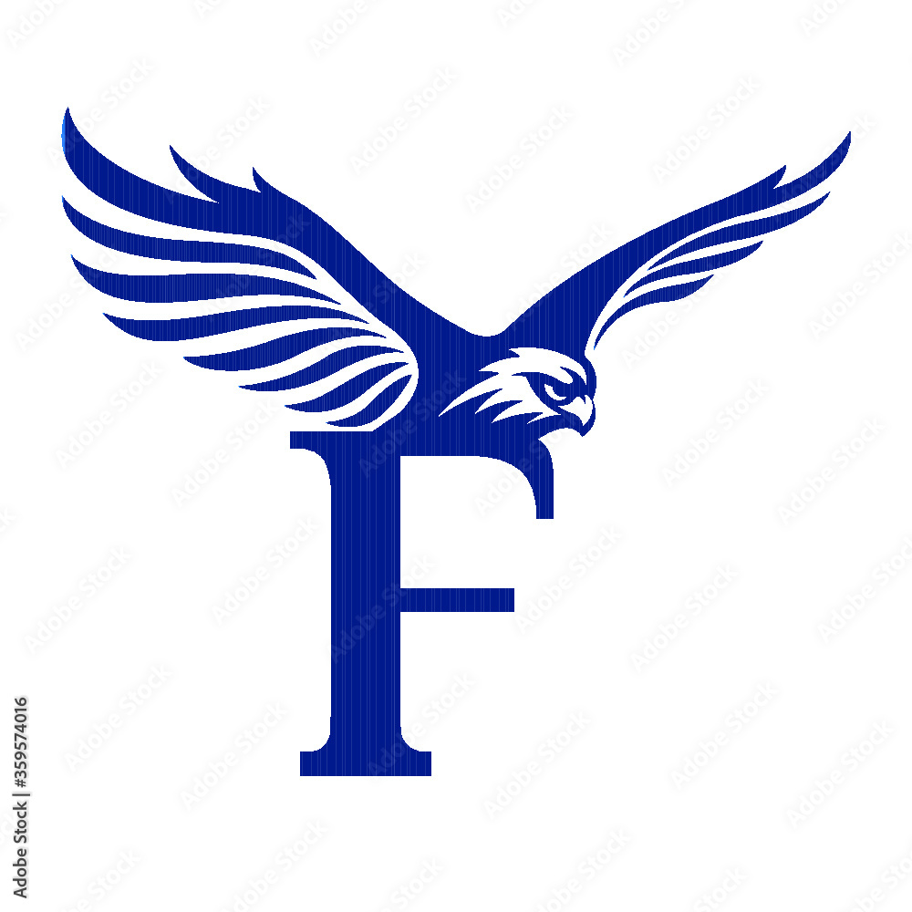 Fototapeta premium Eagle F with wings