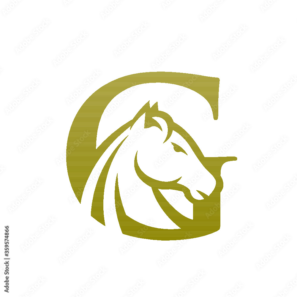 Horse G head vector illustration Horse G head vector illustration