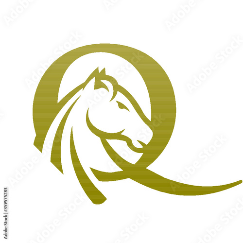 vector Q illustration of a Horse